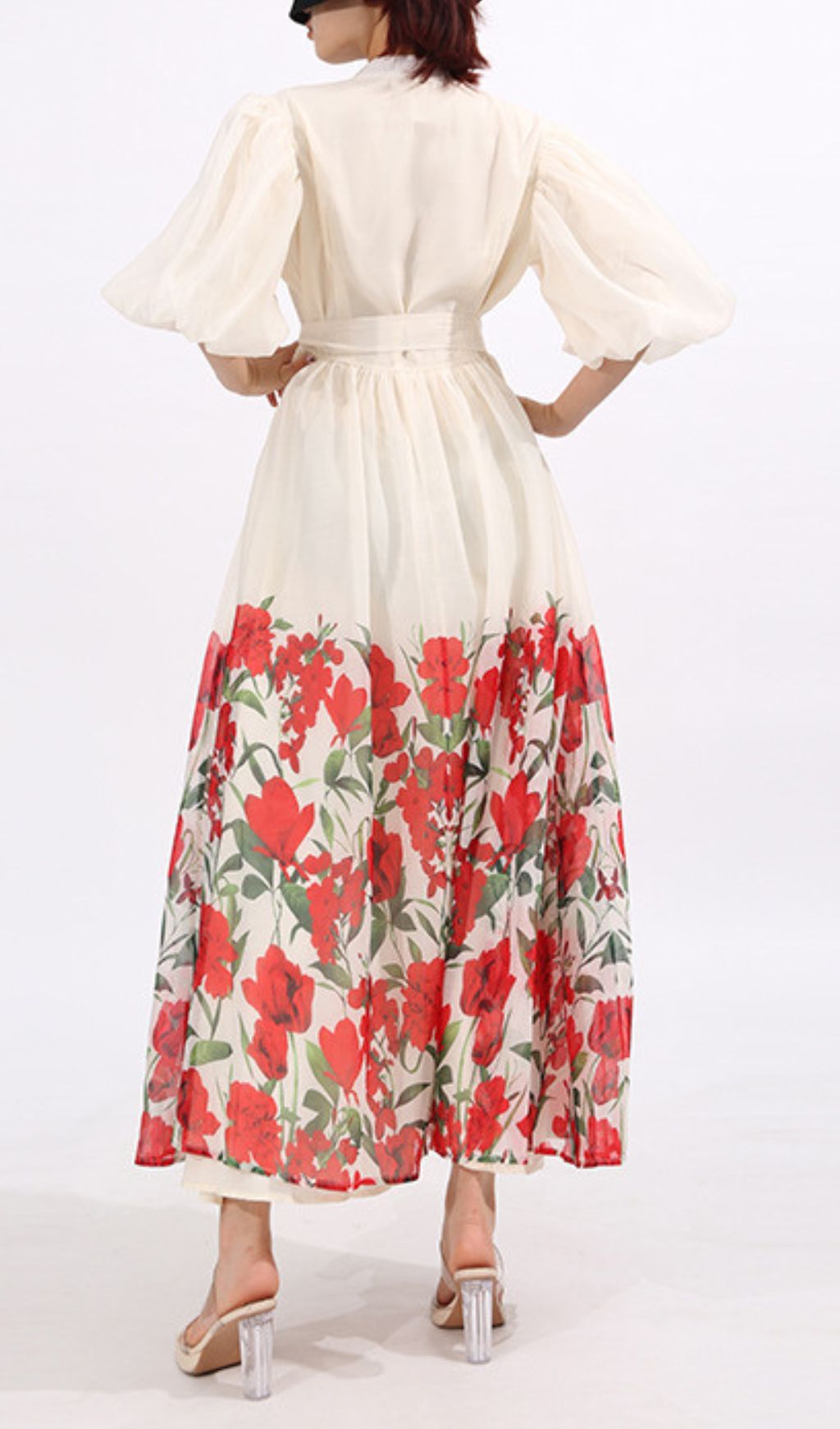 Enyo Flower Printed Maxi Dress