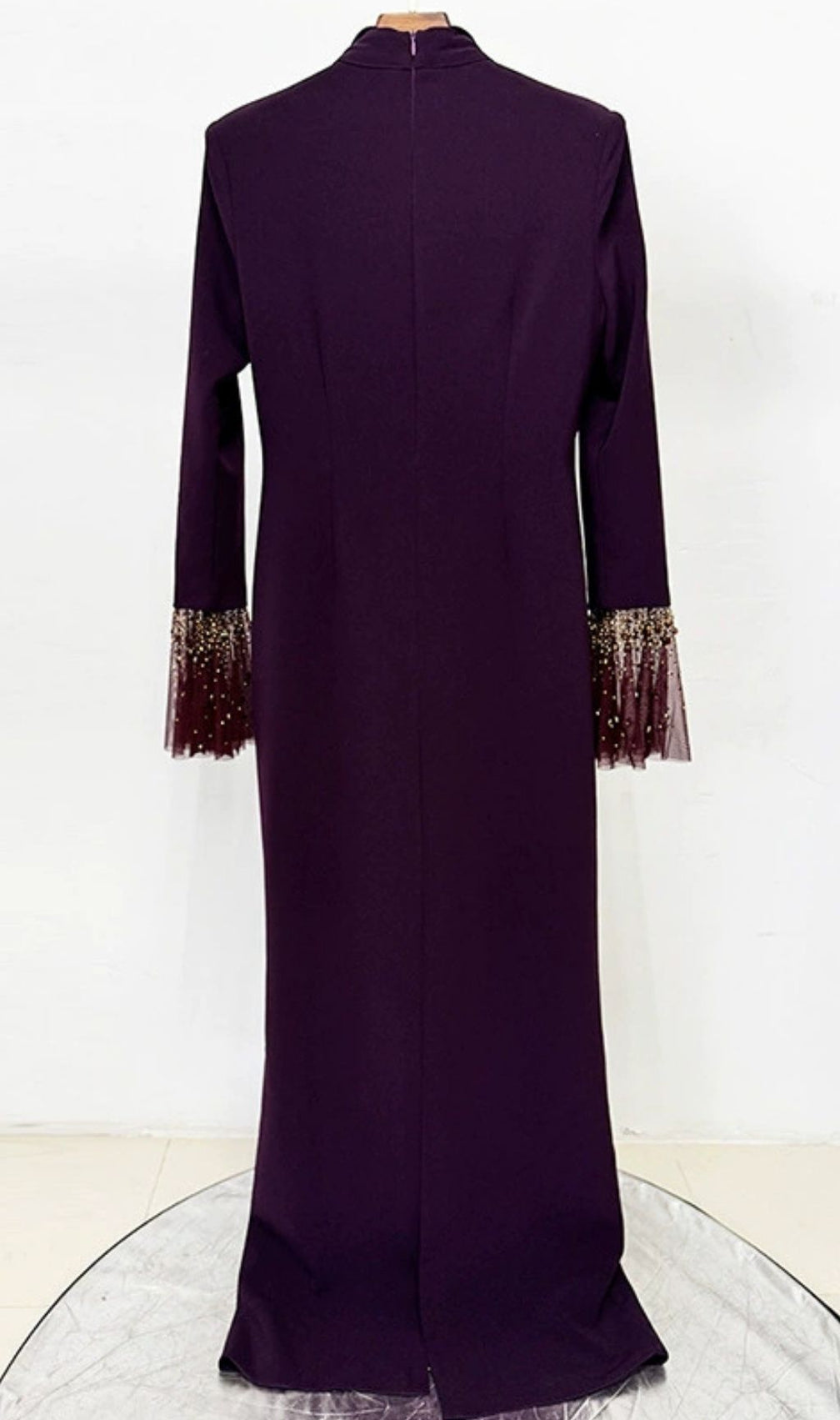 Kyrene Embellished Long Sleeve Maxi Dress