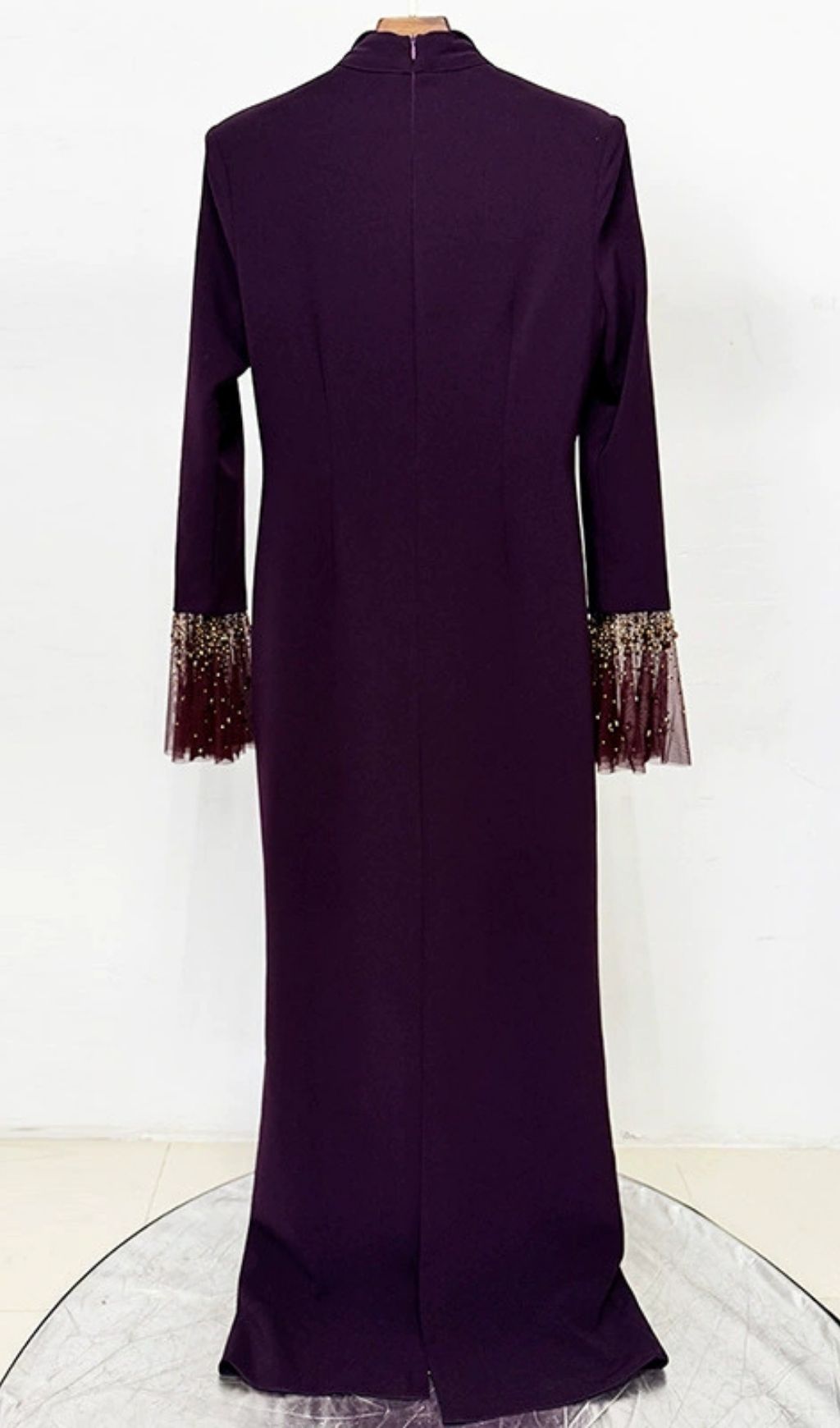 Kyrene Embellished Long Sleeve Maxi Dress