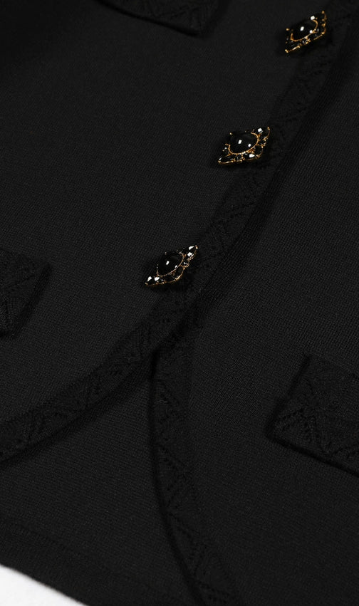 Ennio Black Long Sleeve Pants Set