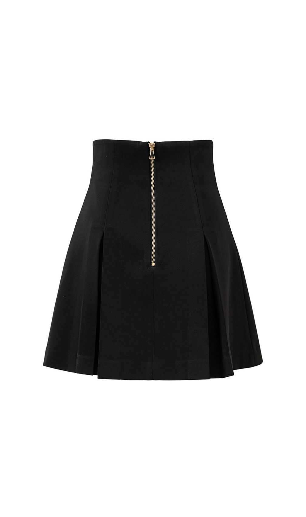 Hedda Black Button Mini Skirt