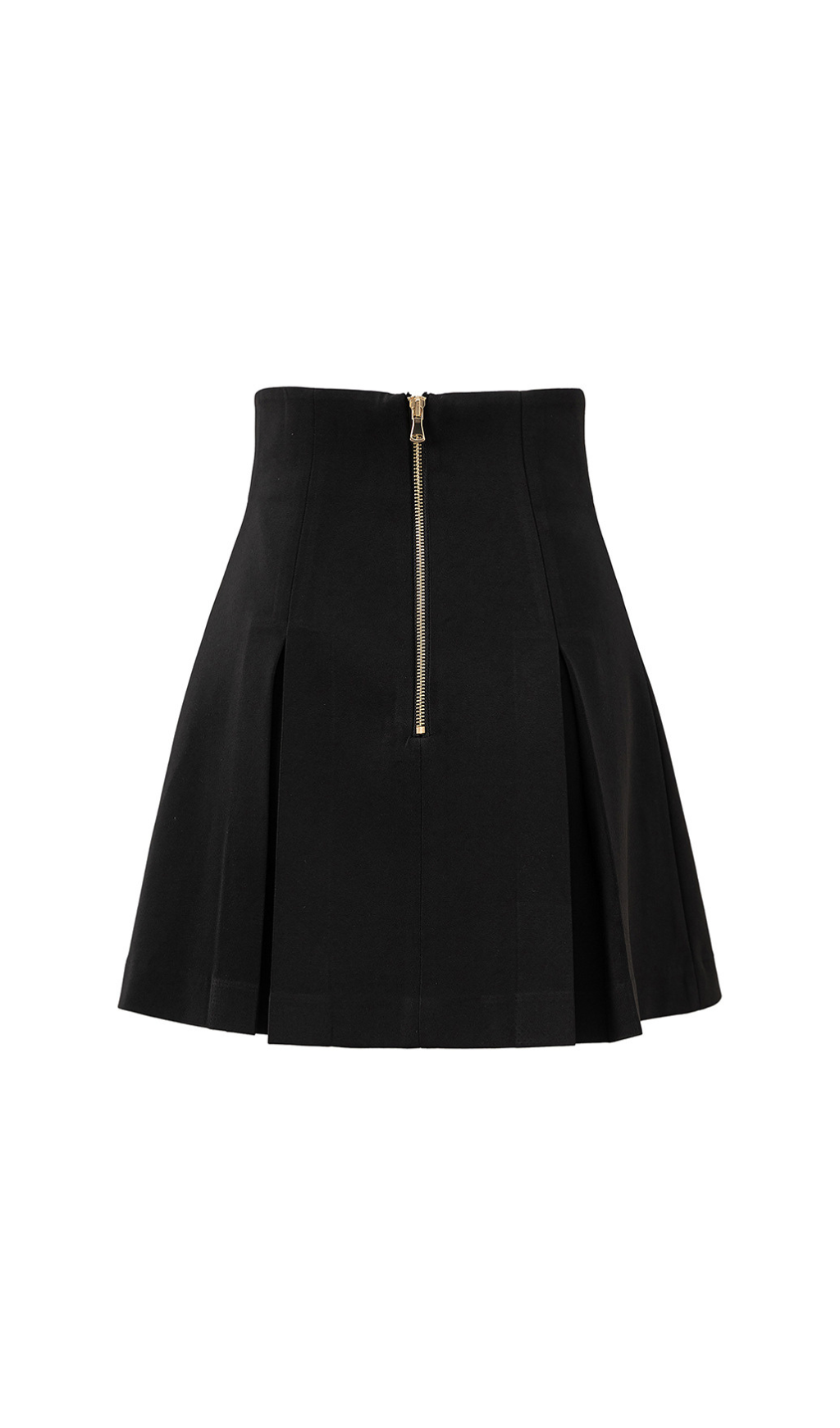 Hedda Black Button Mini Skirt