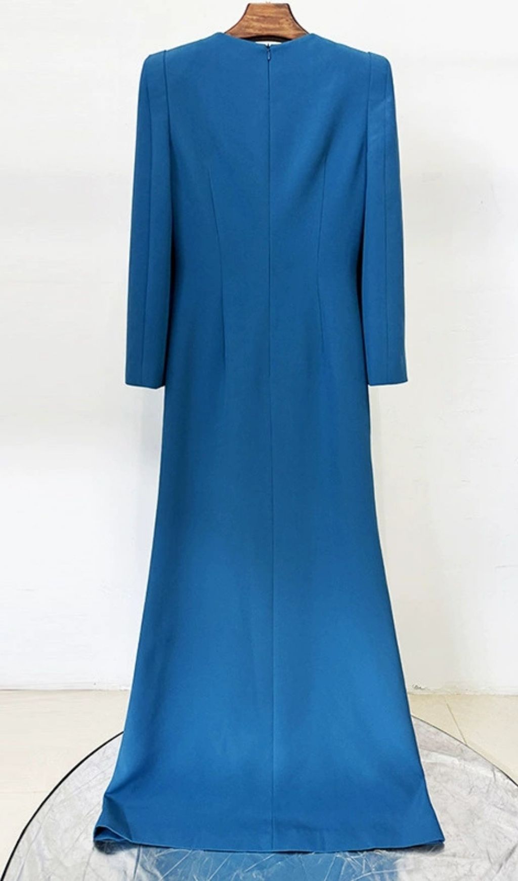 Kreeli Diamante Long Sleeve Maxi Dress