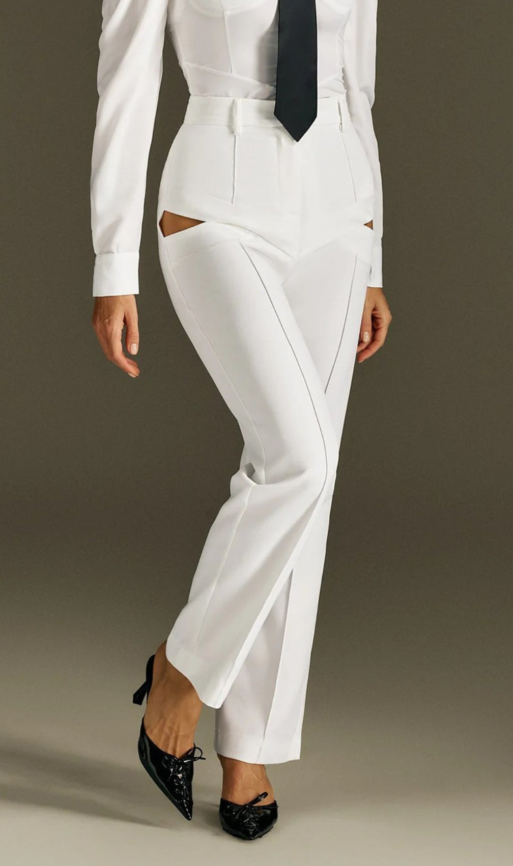 Rohesia Chic Cutout Tailored Pants – Modern Women's Trousers