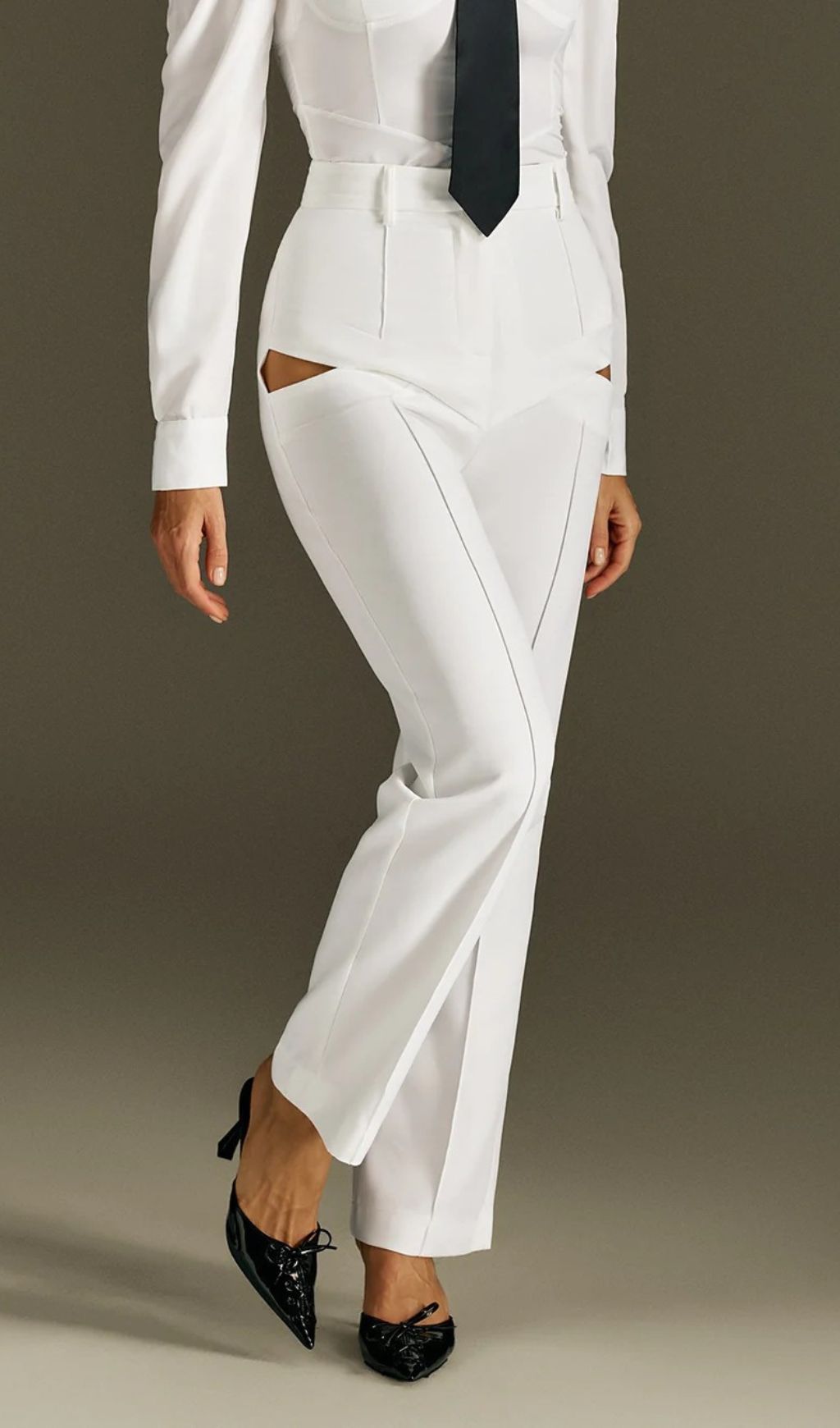 Rohesia Chic Cutout Tailored Pants – Modern Women's Trousers