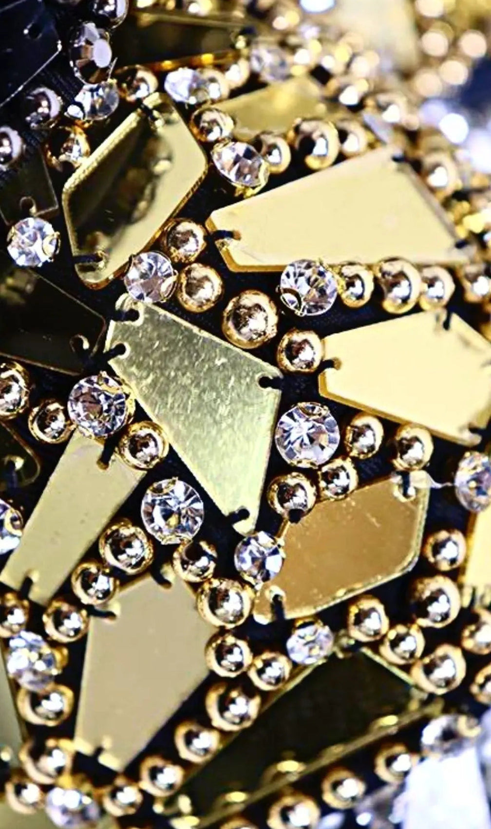 Gold Beaded Sequin Corset