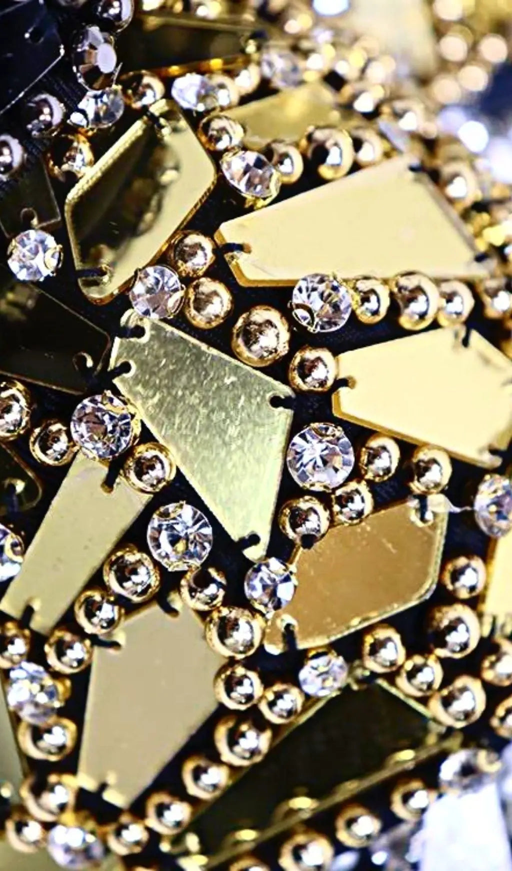 Gold Beaded Sequin Corset