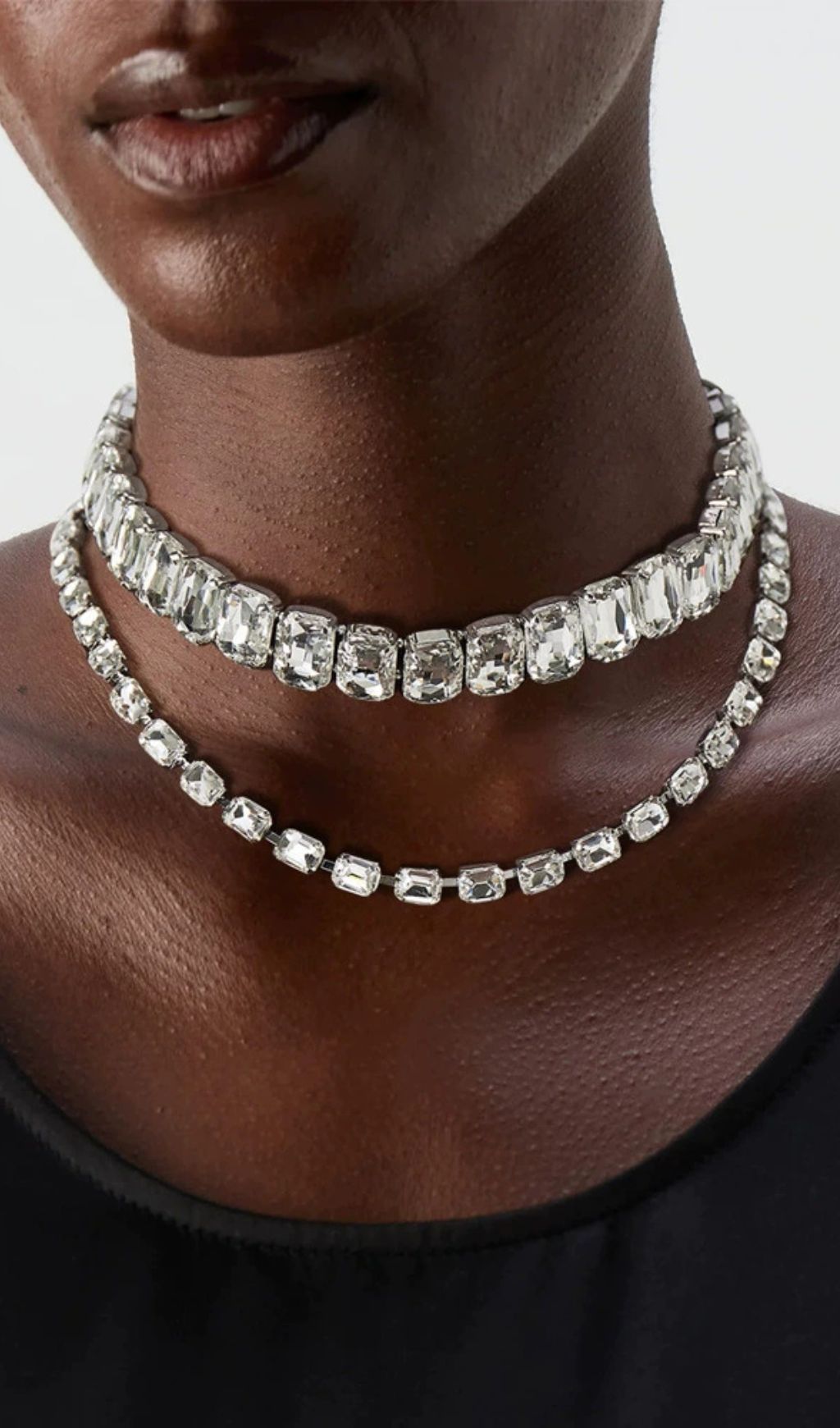 Kaia Diamante Emerald Cut Choker Necklace