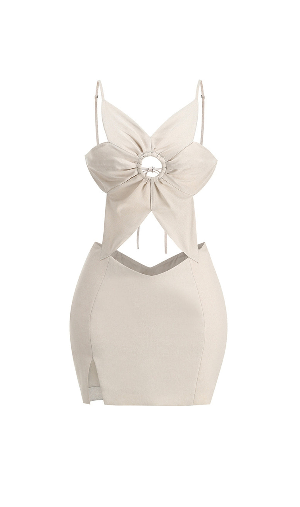 Barth Flower Cutout Mini Dress