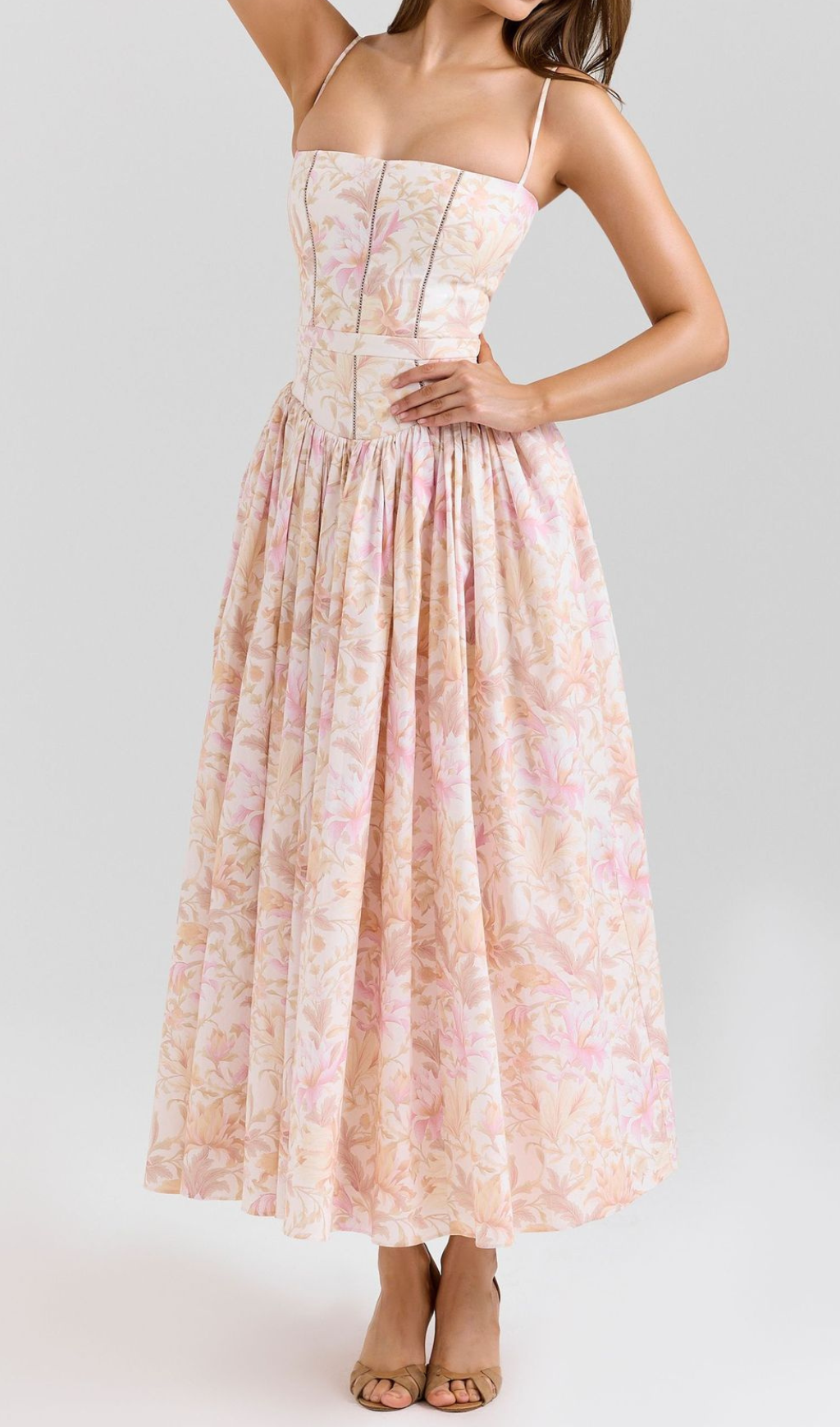 Haruyo Strappy Printed Maxi Dress