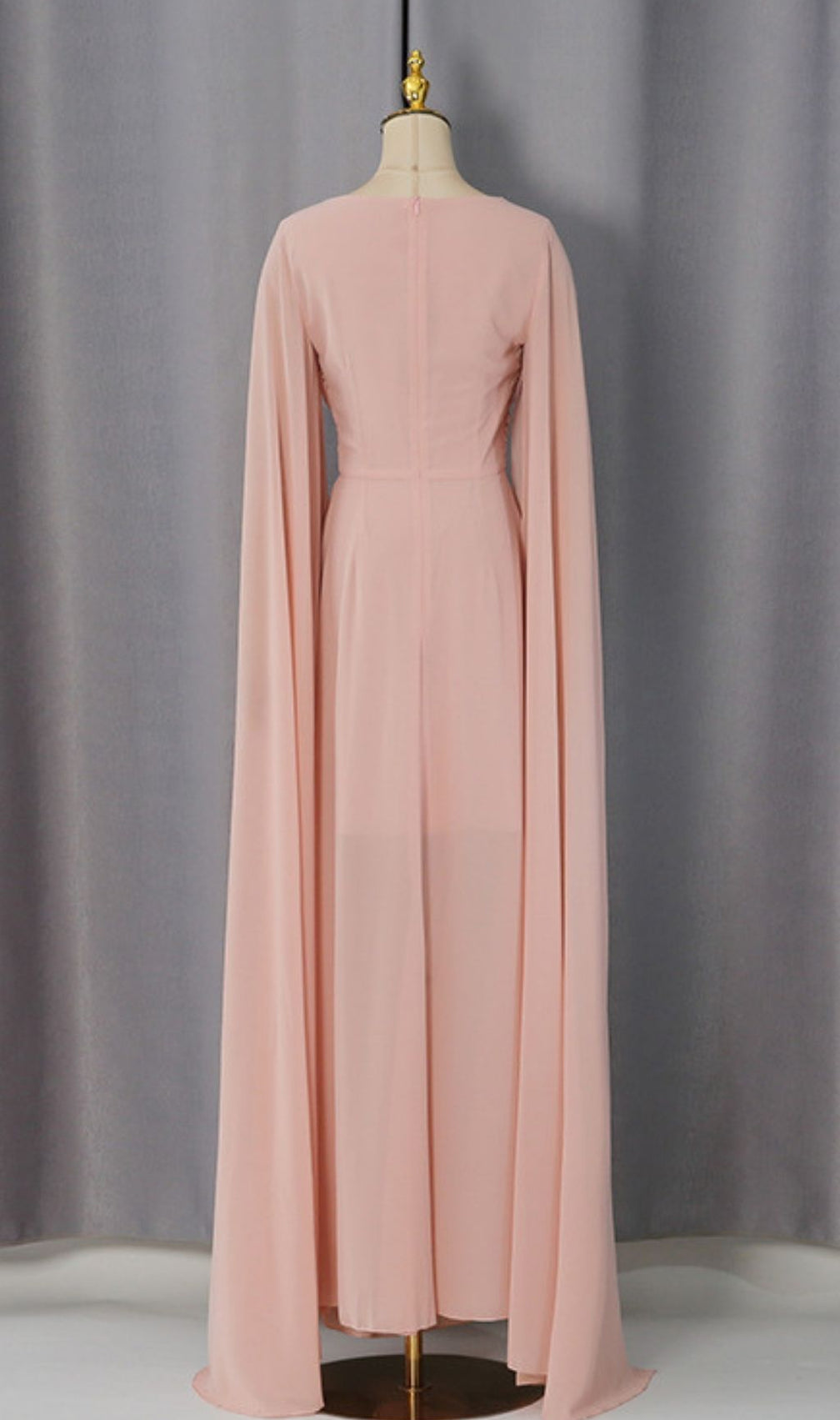 Kiyoye Pink Ruched Maxi Dress