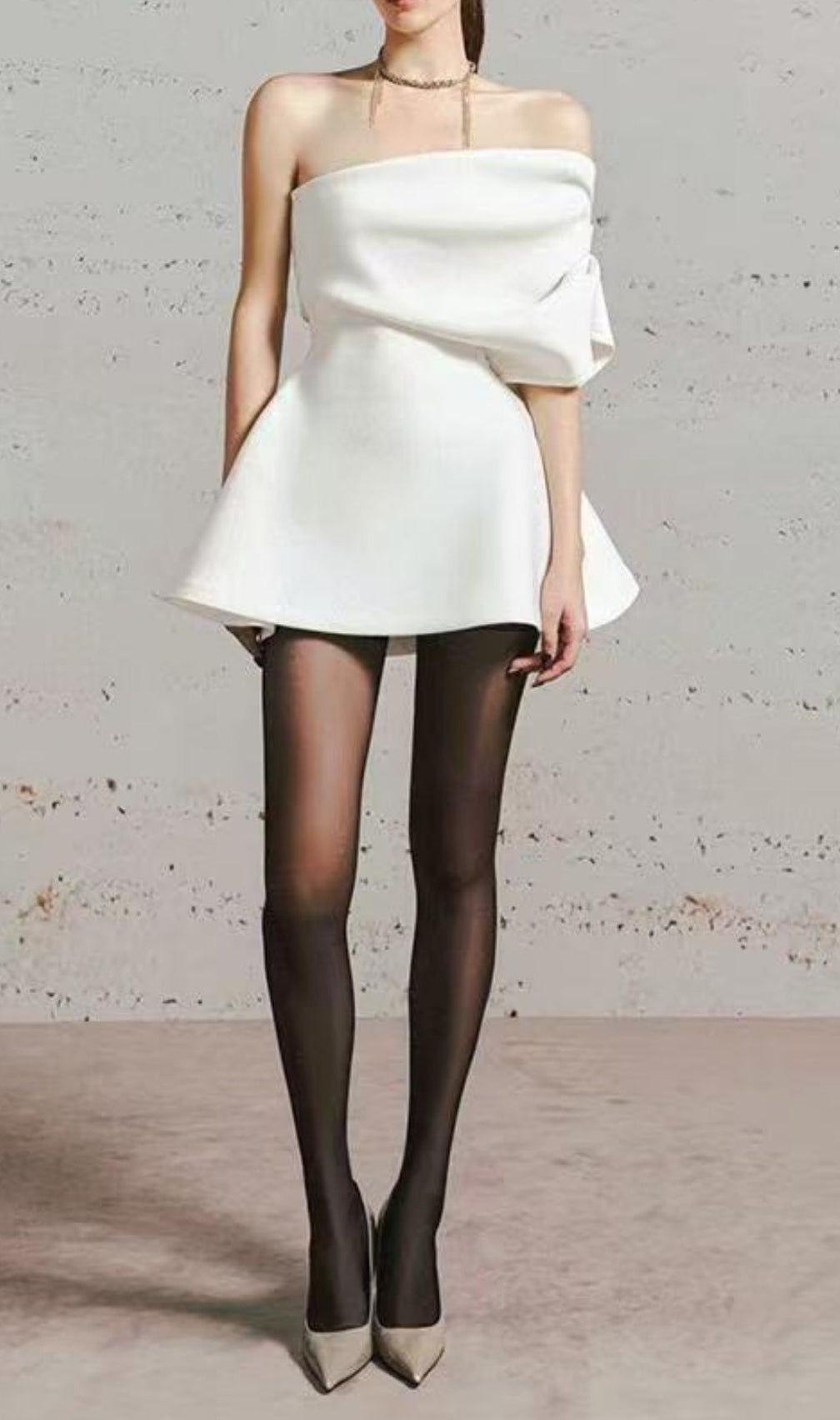 Katla White One-Shoulder Mini Dress | Chic Cocktail & Party Style