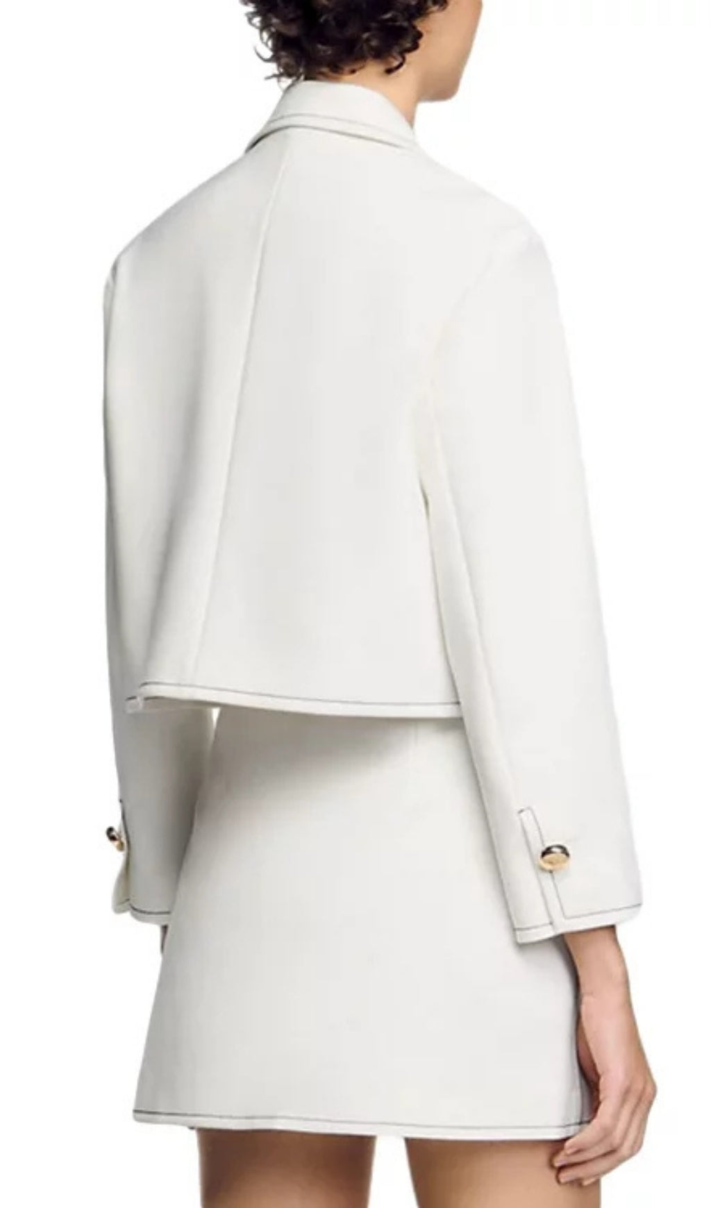 Peter Pan Collar Cropped Jacket