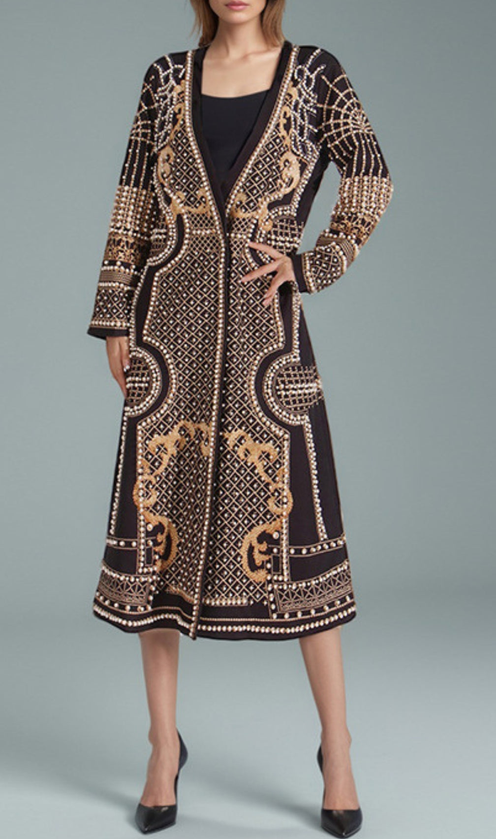 Cadilyn Vintage Pearl Coat