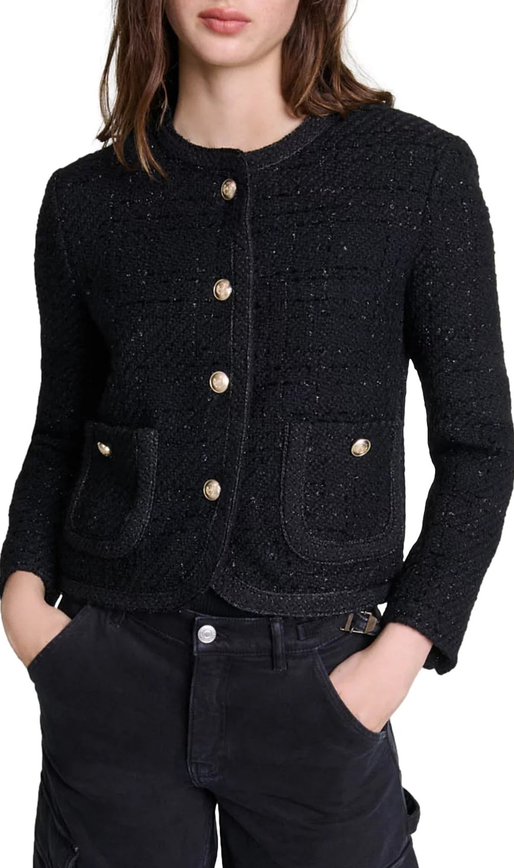Vibleed Tweed Cropped Jacket