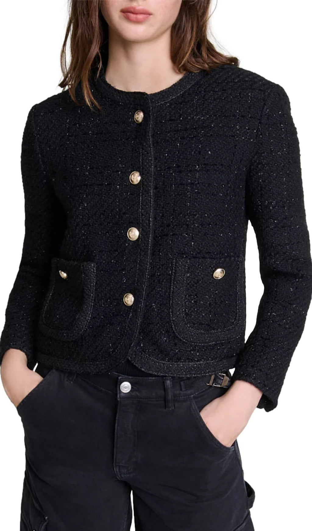 Vibleed Tweed Cropped Jacket