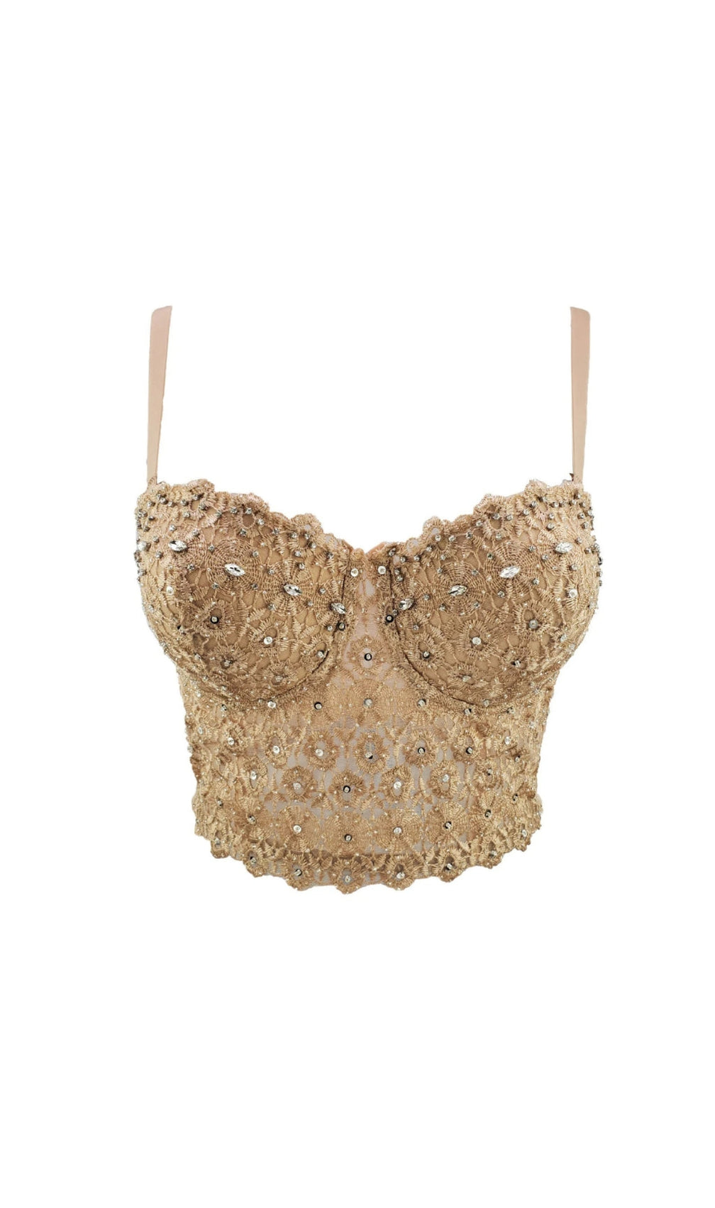 Amberlin Rhinestone Embroidered Top