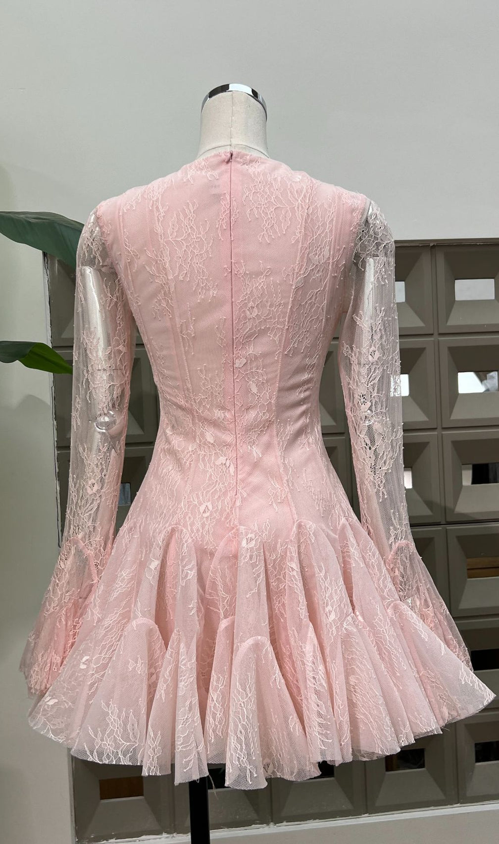 Ina Black Lace Mini Dress - Elegant Long Sleeve Cocktail Dress