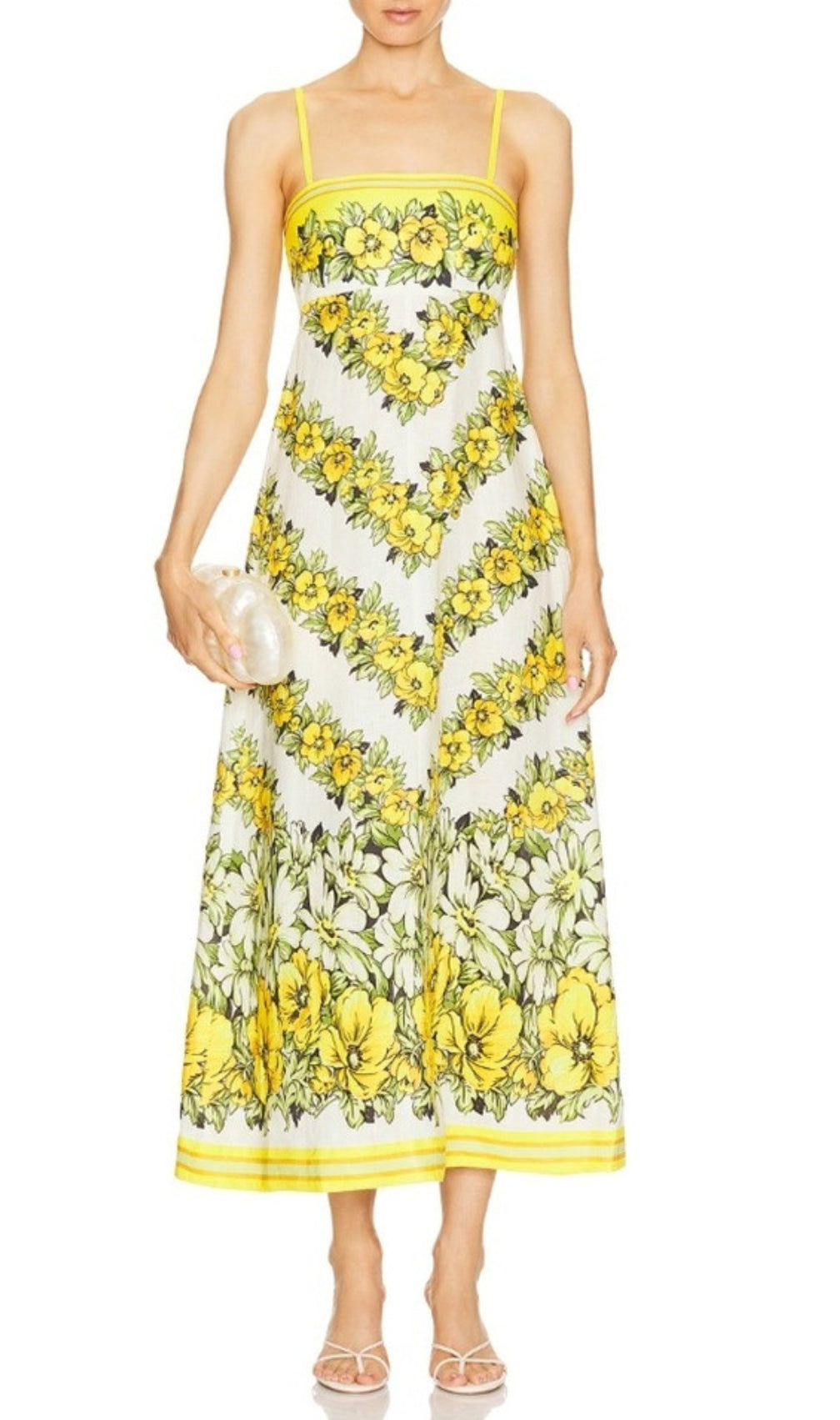 Blaire Strappy Floral Printed Midi Dress
