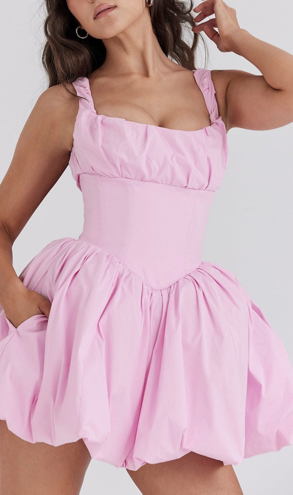 Attica Pink Strappy Mini Dress