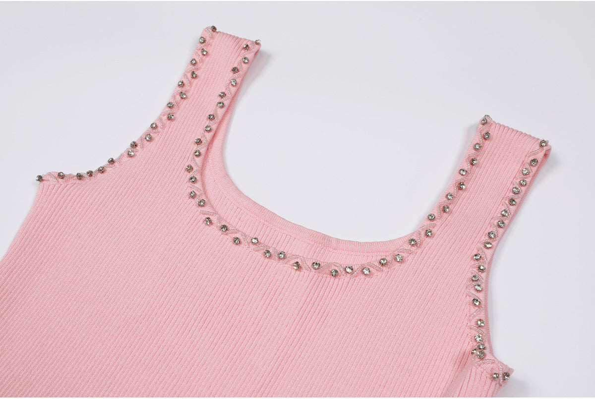 Greydon Diamante Knit Mini Dress