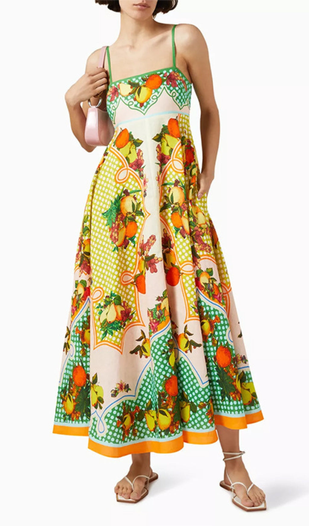 Deanna Strappy Printed Maxi Dress