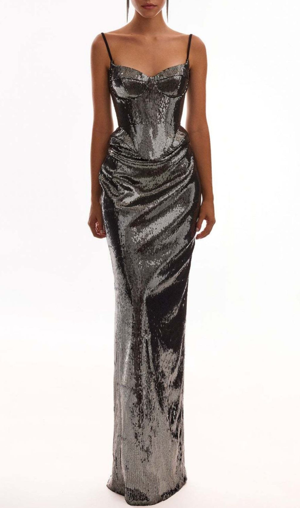 Kali Glamour Sequin Maxi Dress – Dazzling Evening Gown