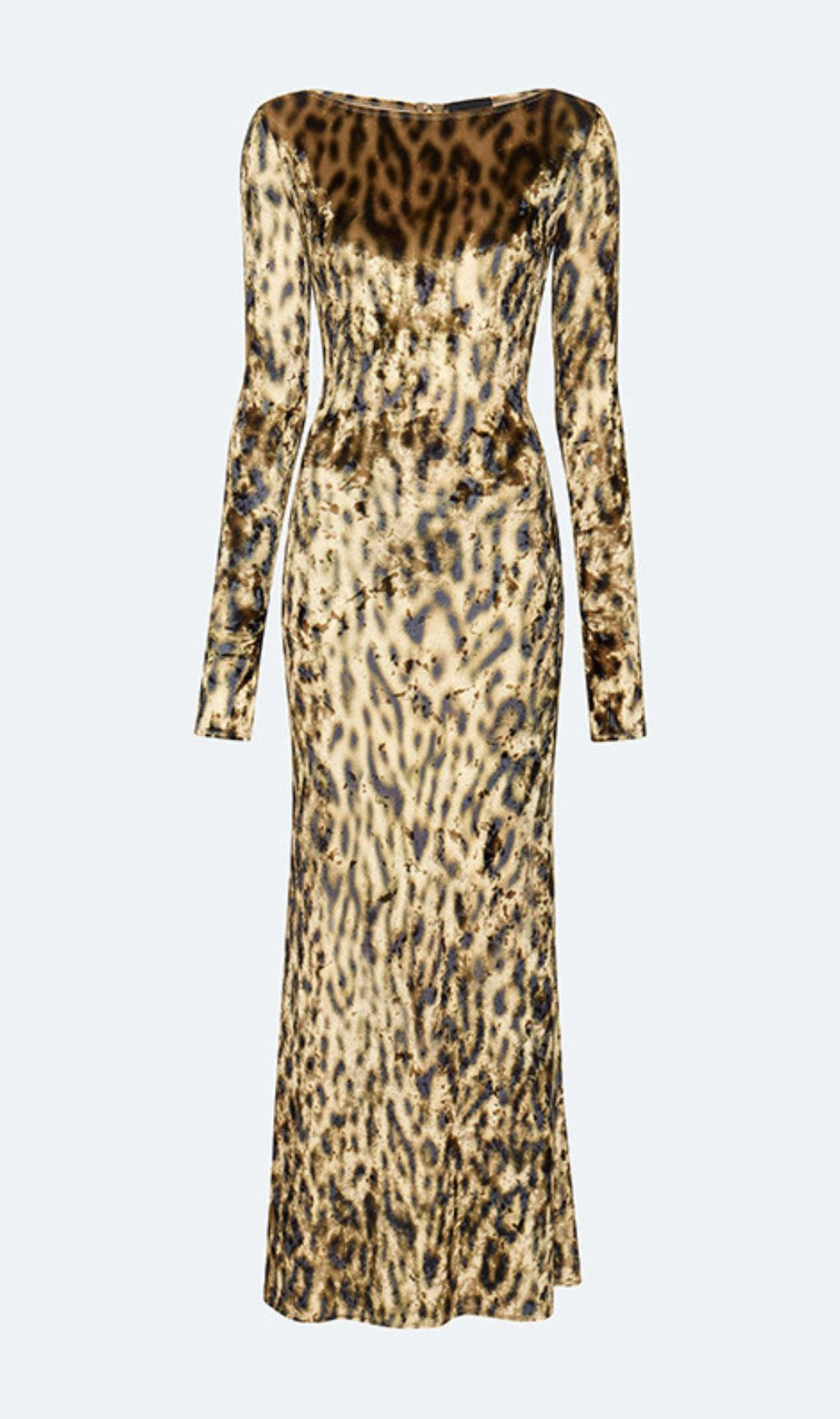 Gethin Leopard Long Sleeve Maxi Dress
