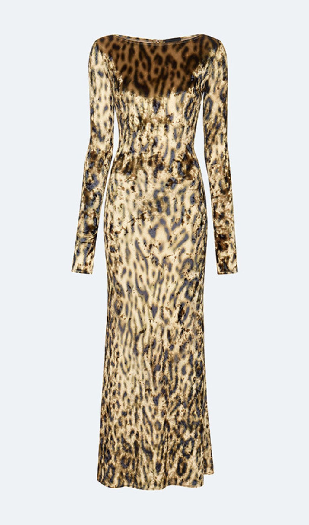 Gethin Leopard Long Sleeve Maxi Dress