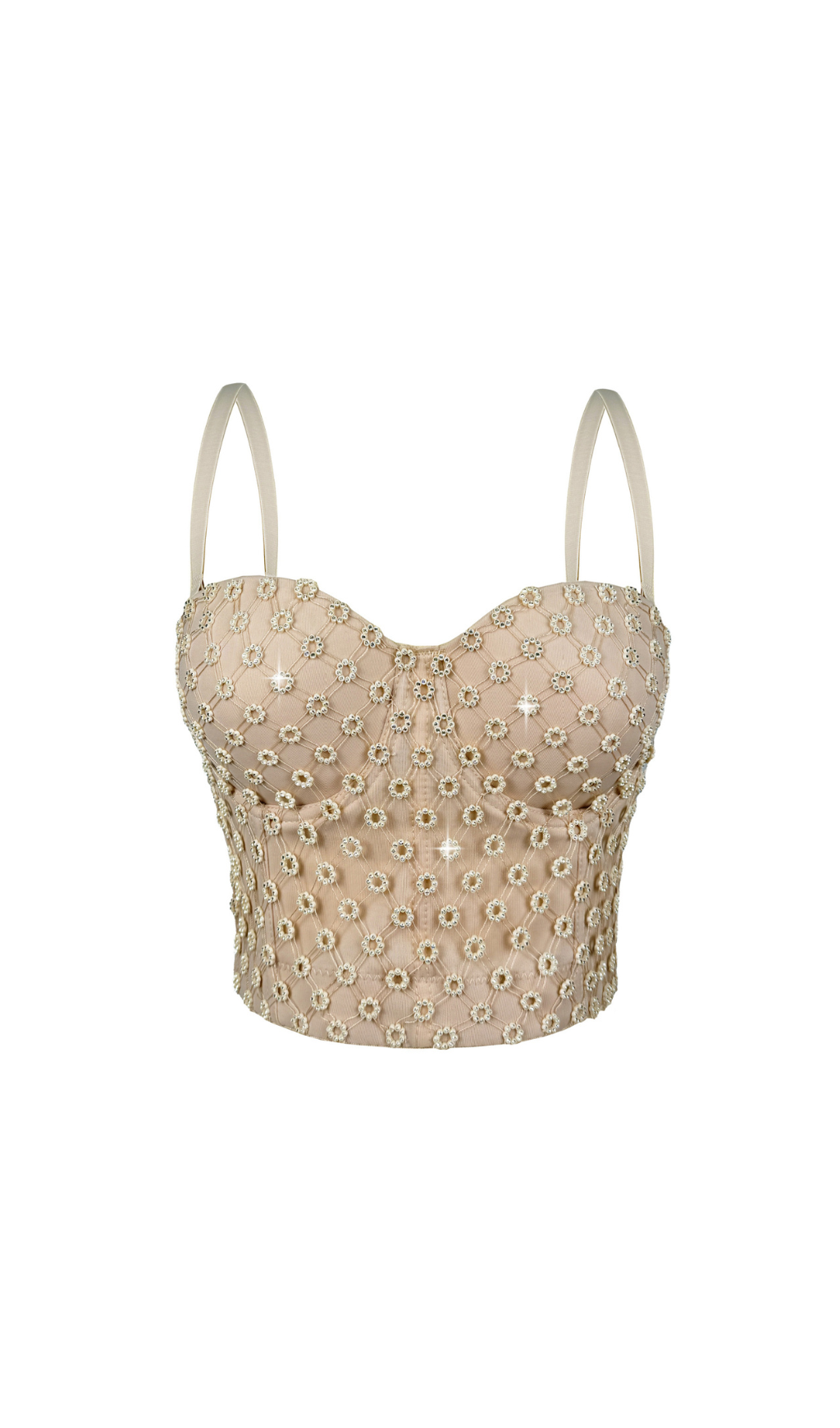 Griet Beaded Crop Top