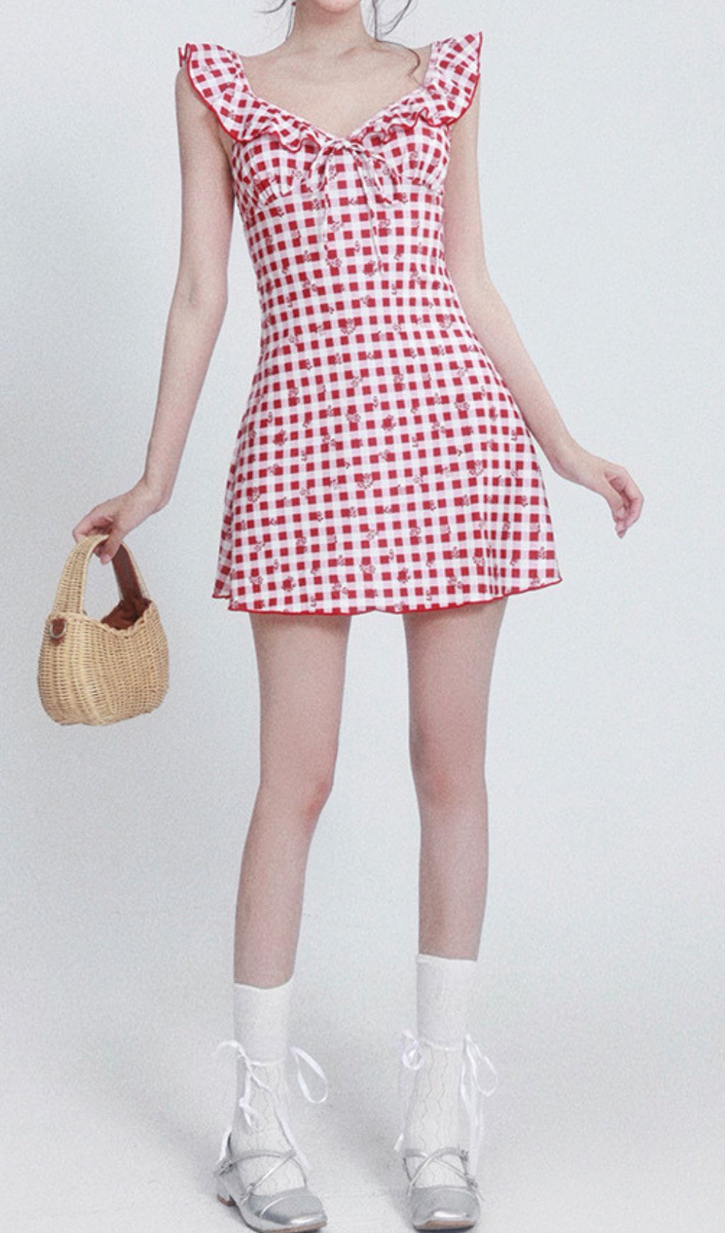 Frost Checkered One-Piece Swimsuit