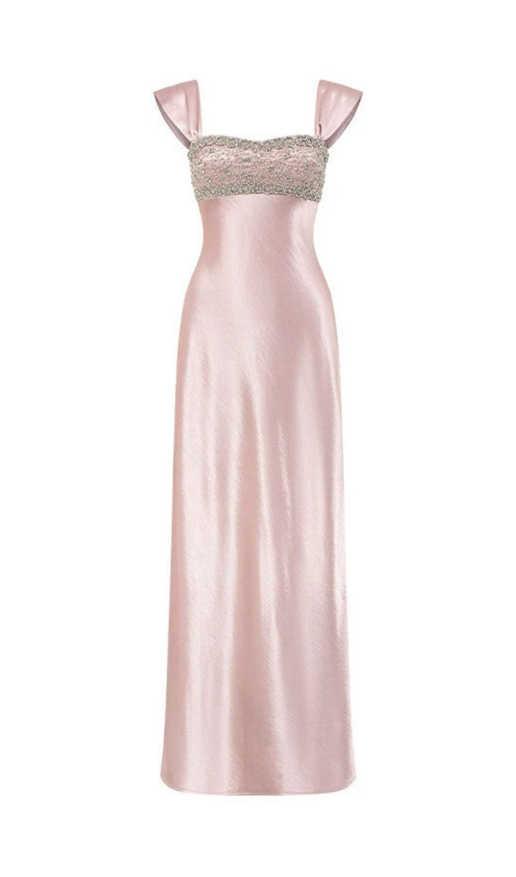 Katoka Blush Pink Embellished Maxi Dress - Gala & Formal Evening Gown