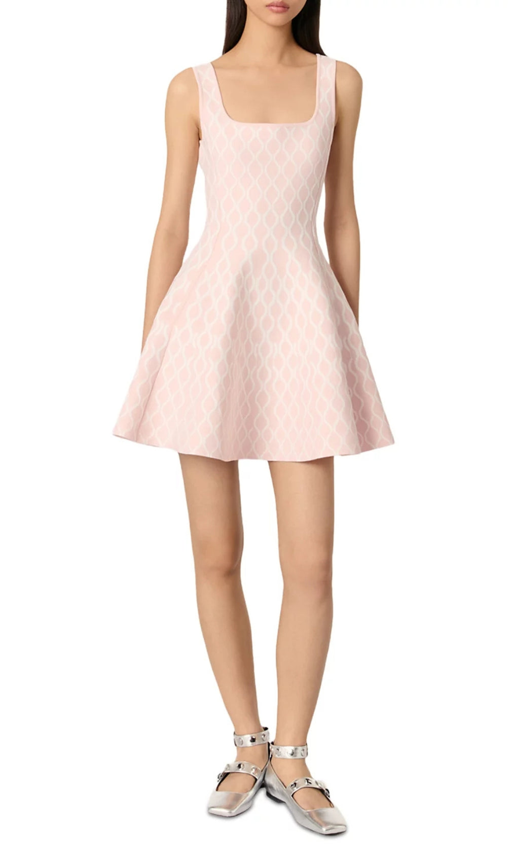 Short Jacquard Knit Dress
