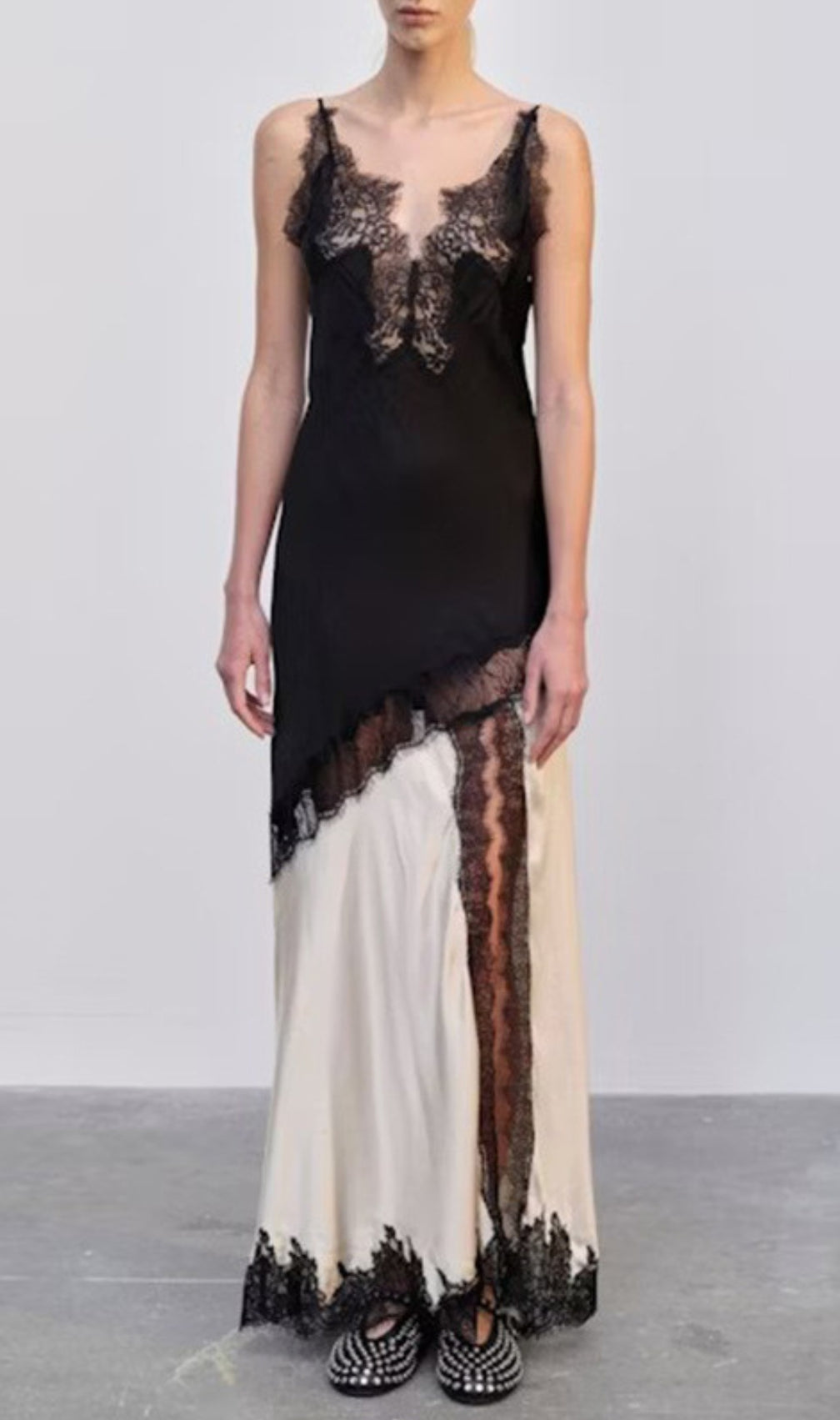 Easter Black Lace Maxi Dress