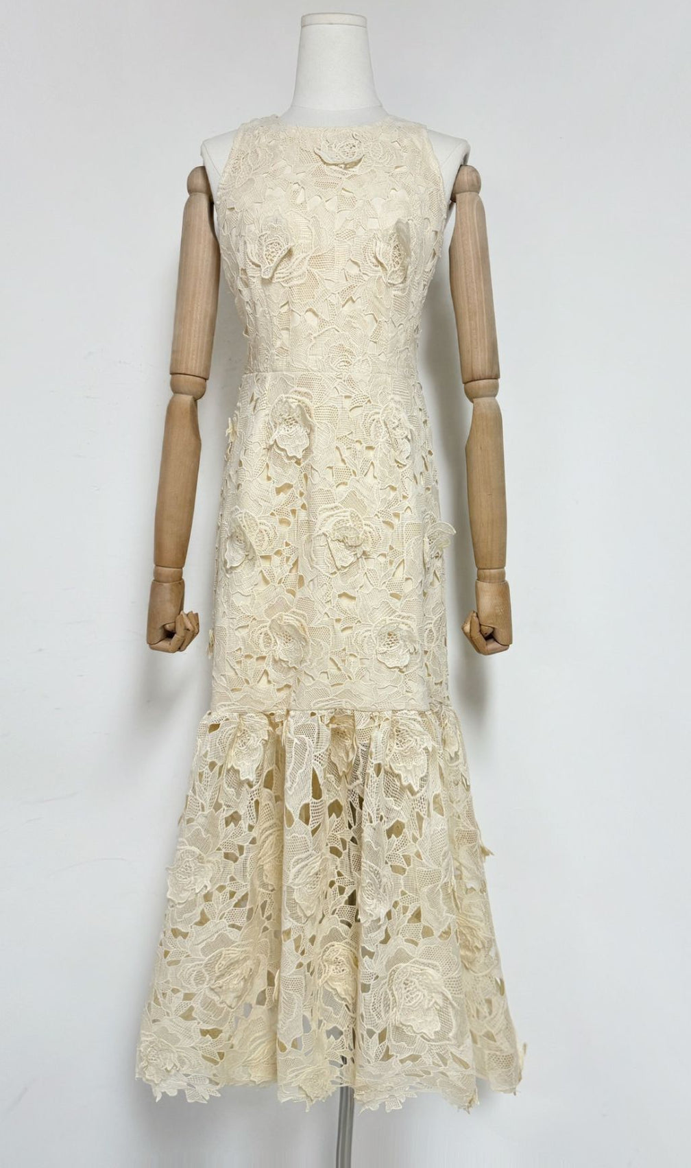 Geraldo Sleeveless Embroidery Maxi Dress
