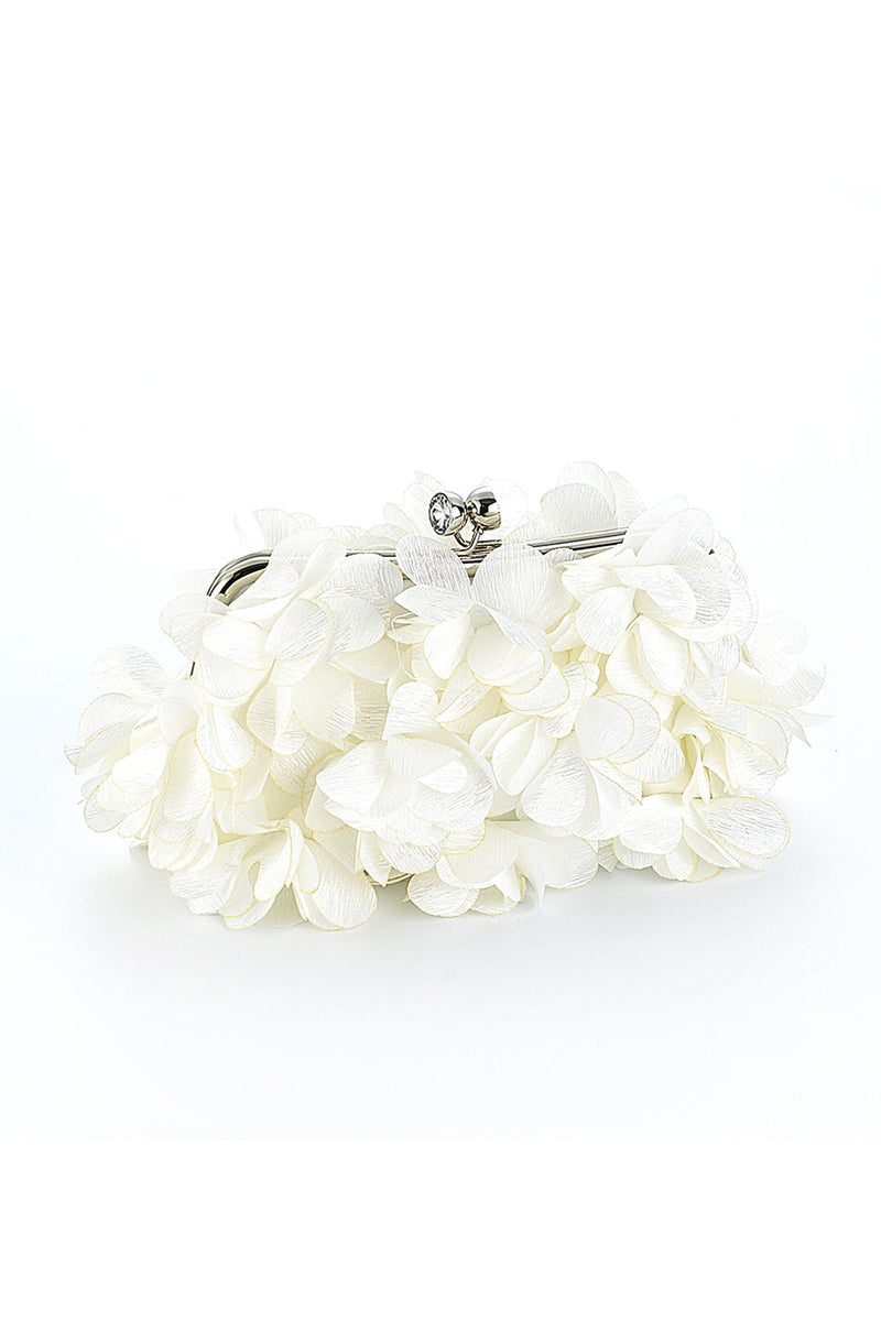 Raven White Flower Clutches