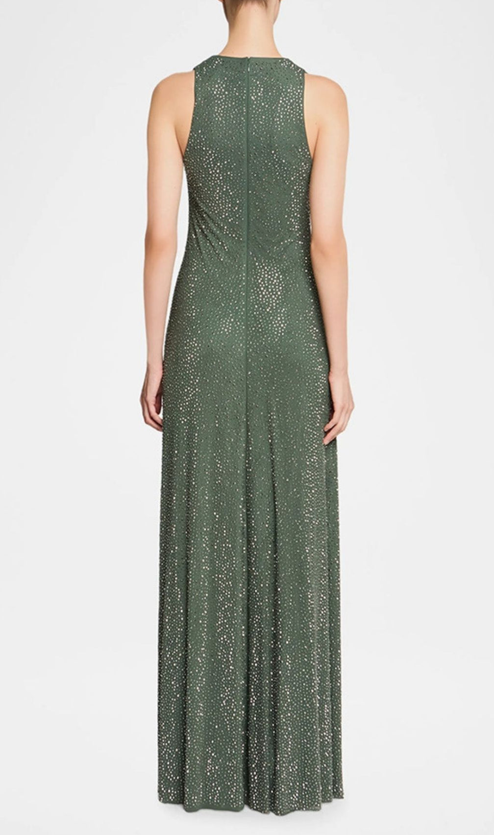 Kyna Green Diamante Maxi Dress