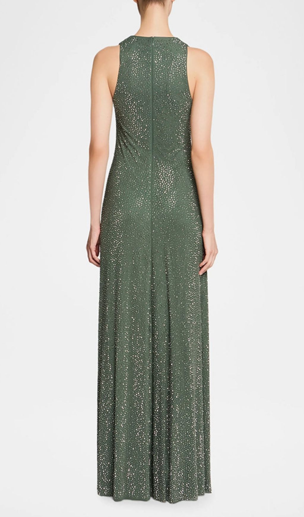 Kyna Green Diamante Maxi Dress