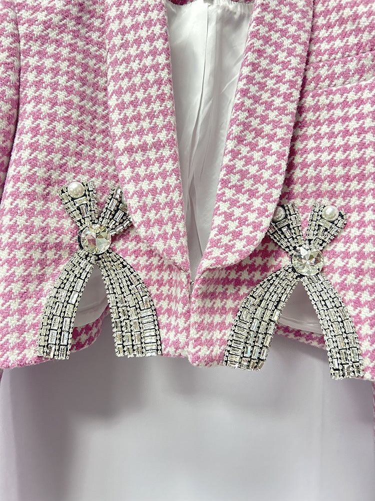 Gus Pink Diamante Bow Two-Piece Set