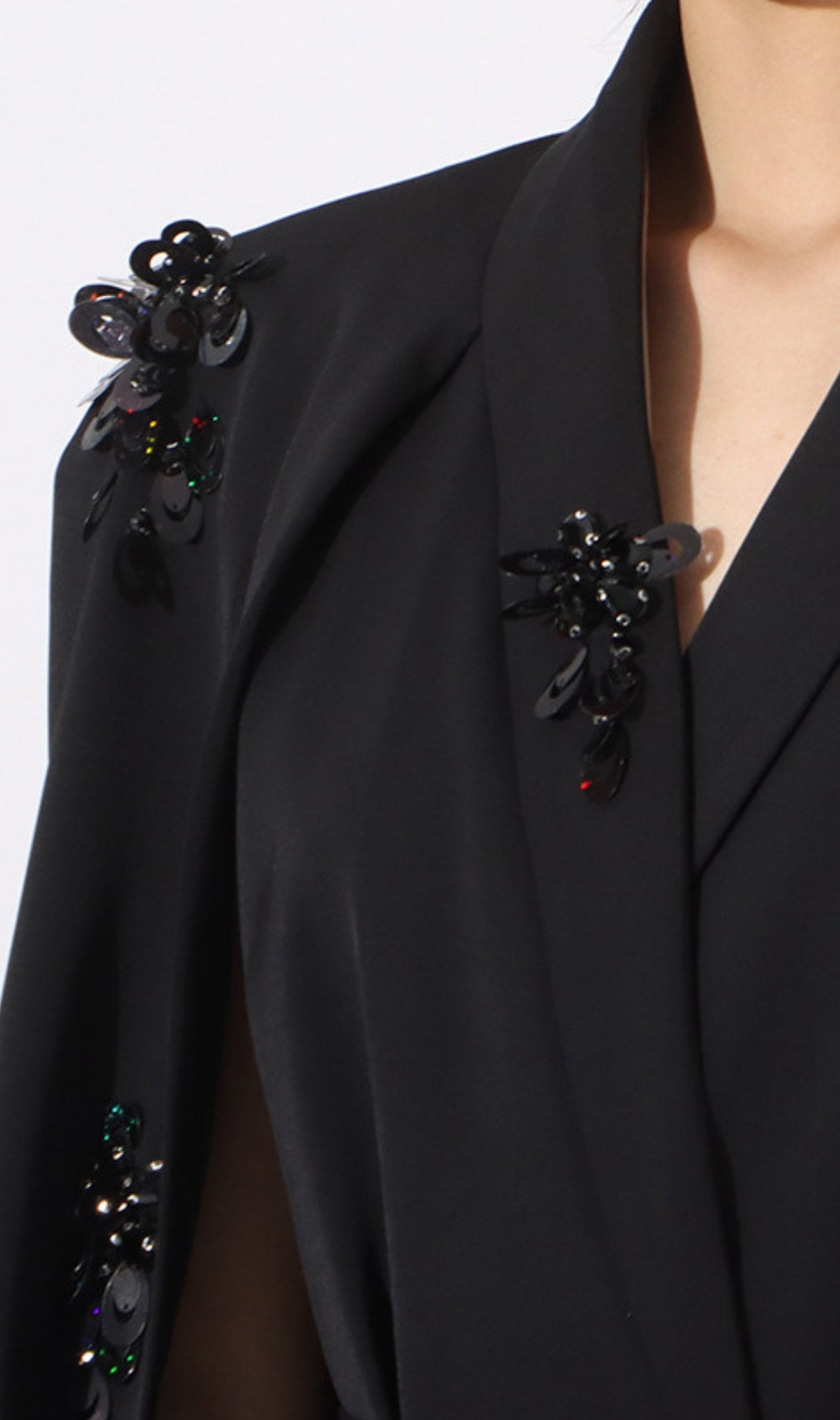 Dwojra Sequined Cape Blazer