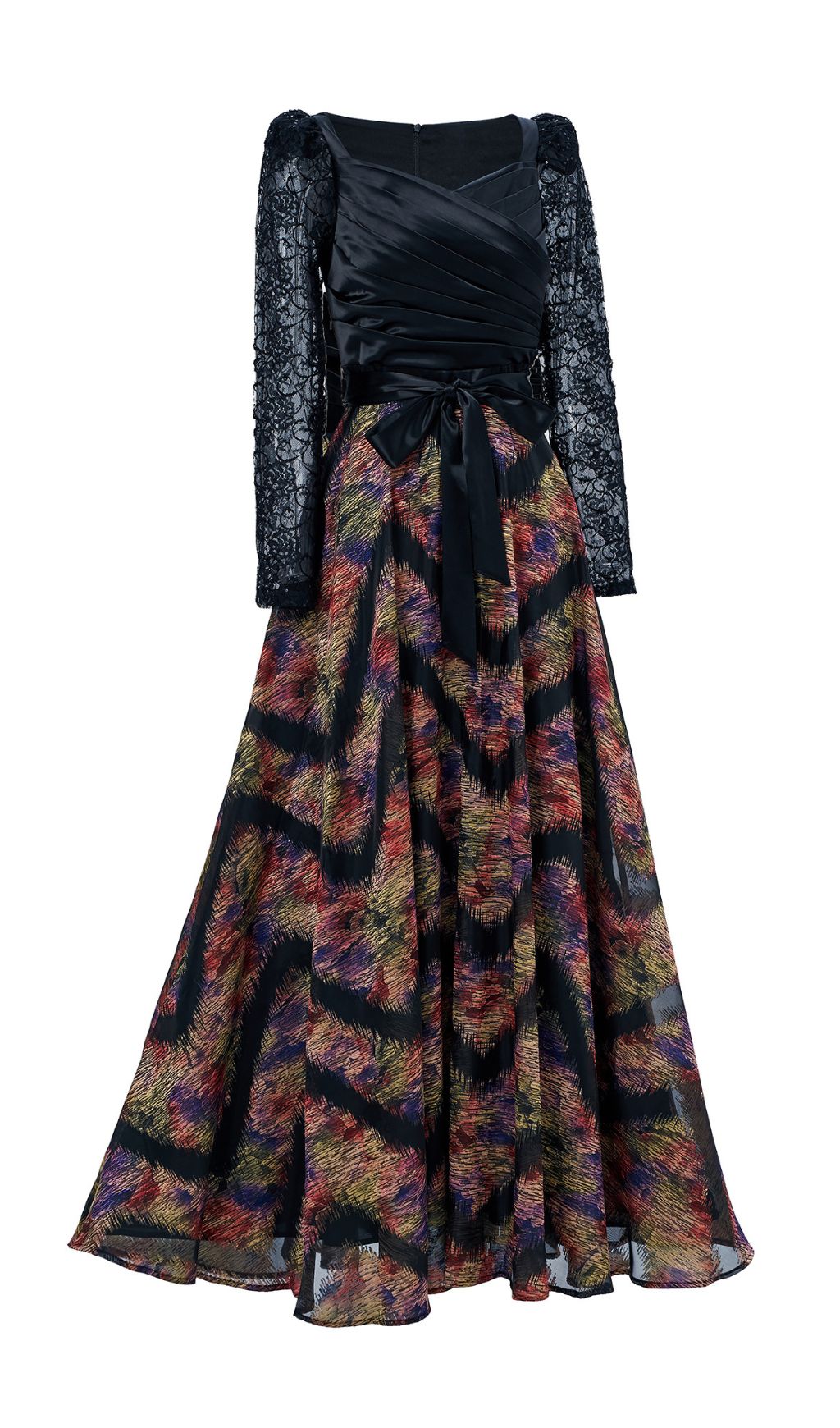 Ffan Ruched Long Sleeve Maxi Dress