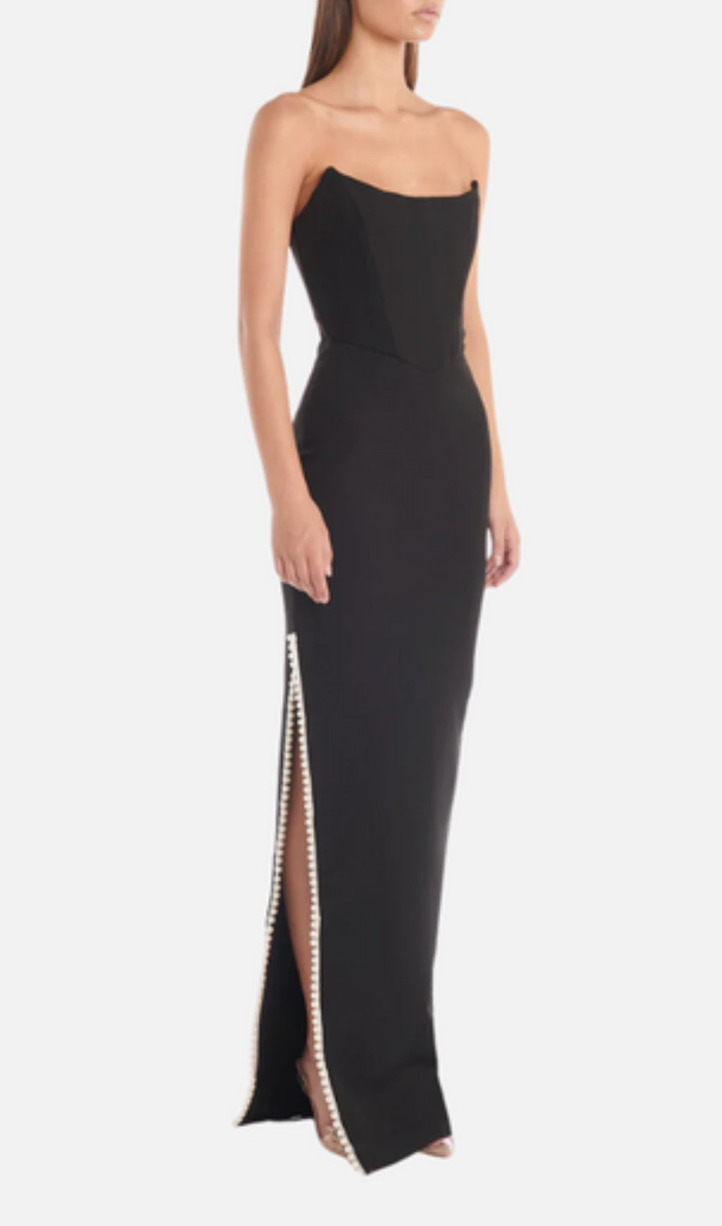 Black Split Thigh Gown