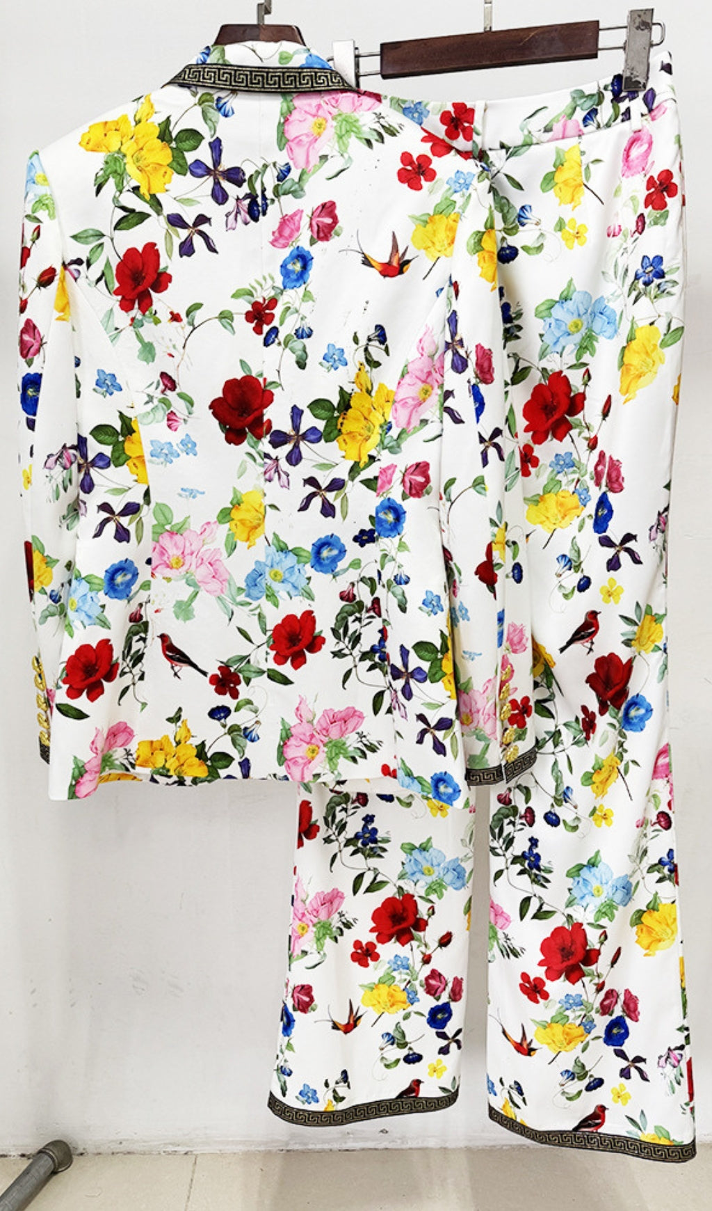 Dera Floral Printed Blazer & Pants Set