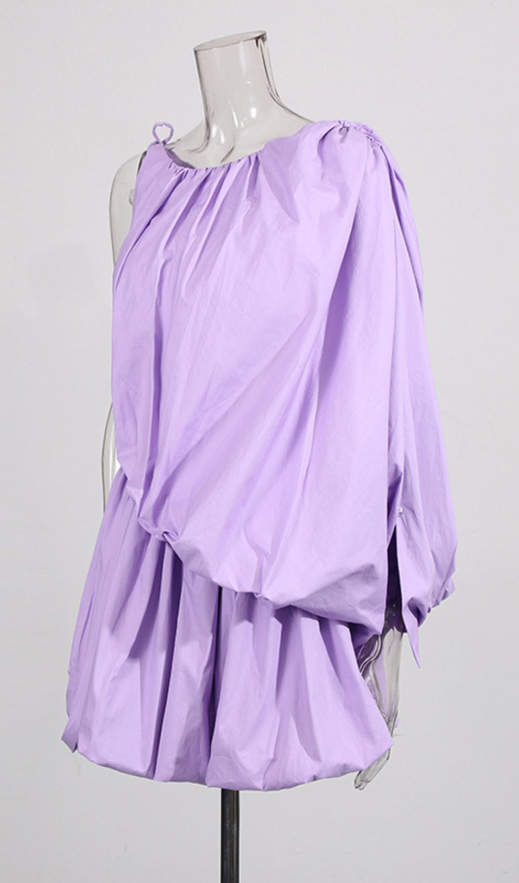 Hea Lilac Asymmetrical Bubble Mini Dress | Statement Women's Fashion