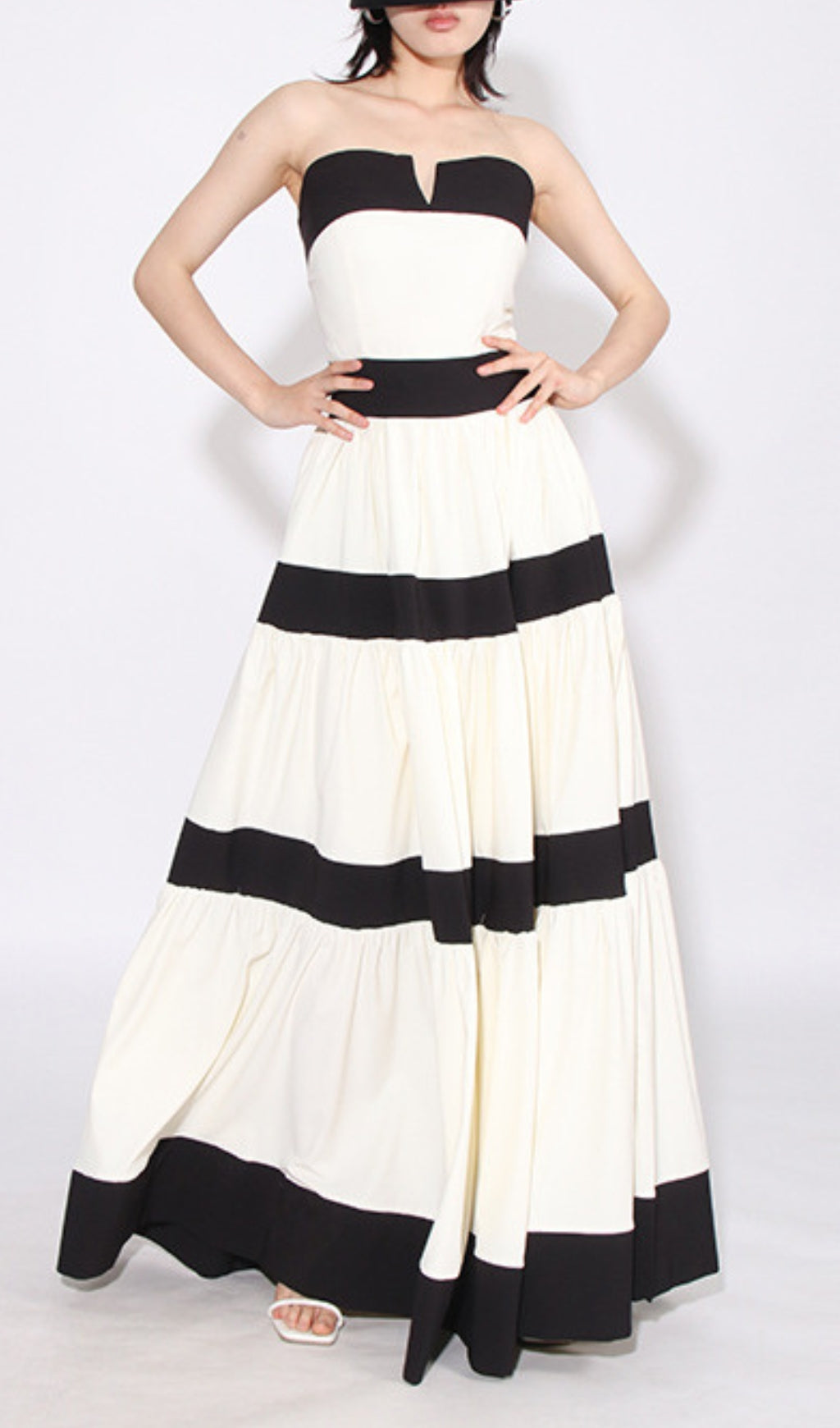 Archana Strapless Bow Maxi Dress