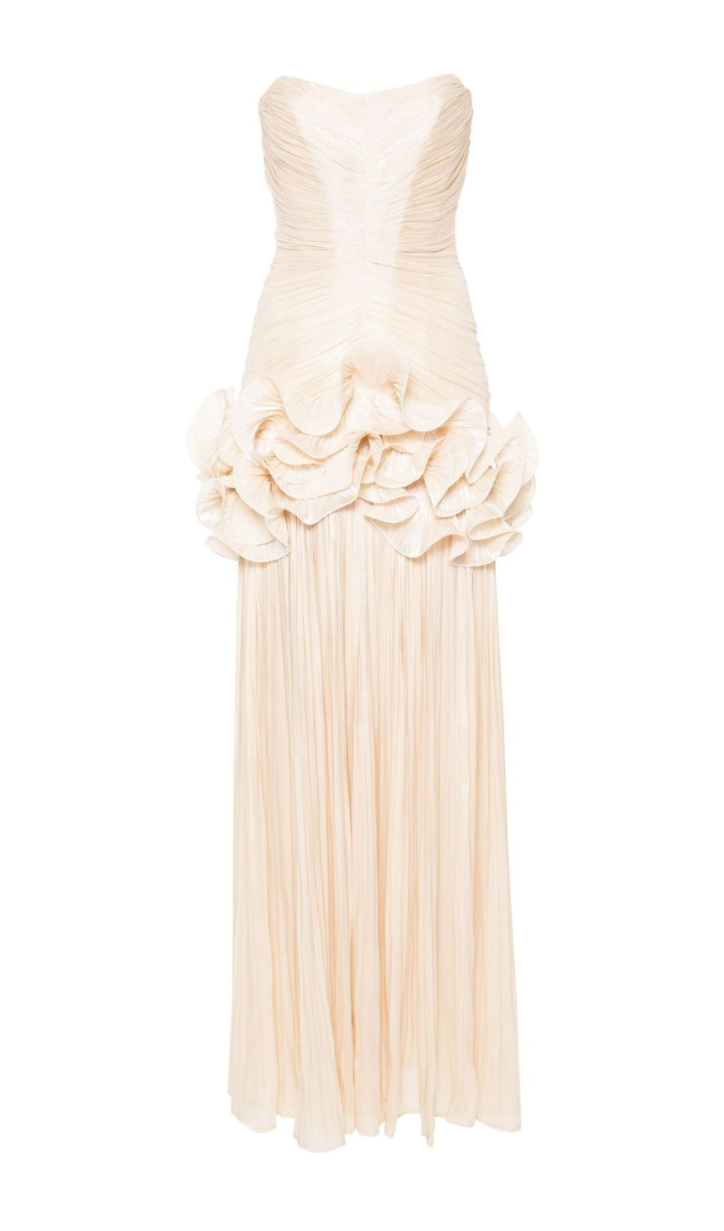 Dayna Strapless Ruffle Maxi Dress