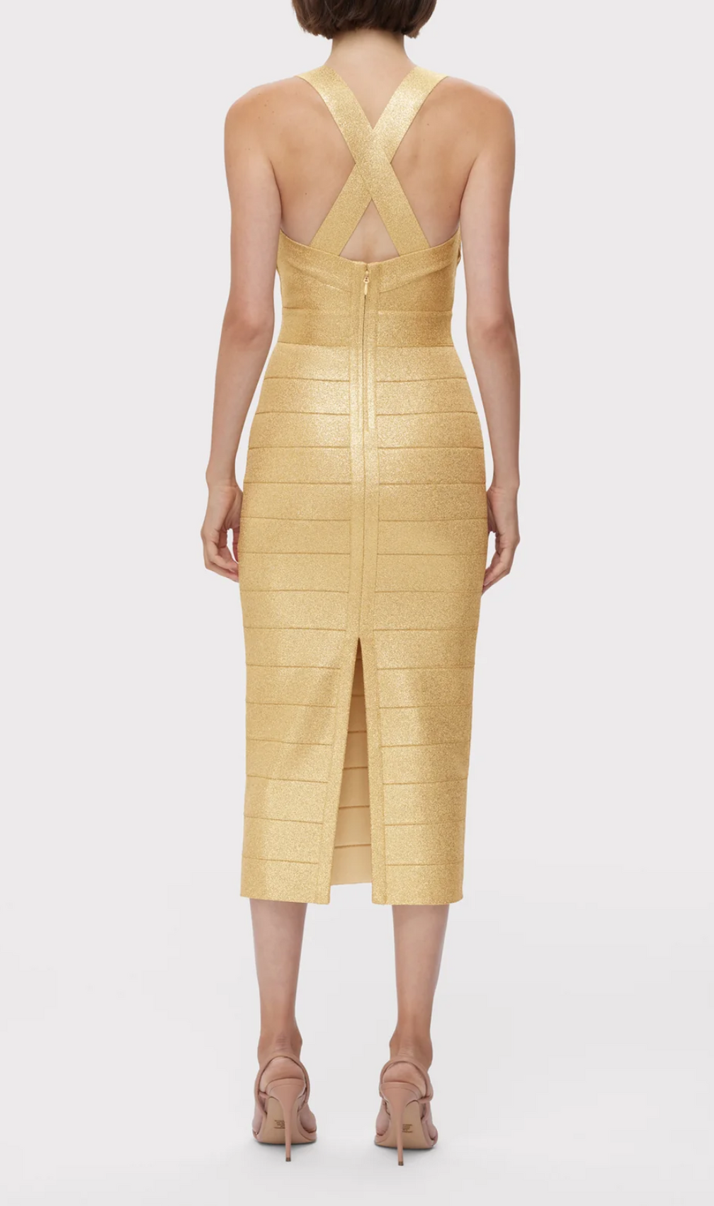 Asaf Knit Fringe Midi Dress