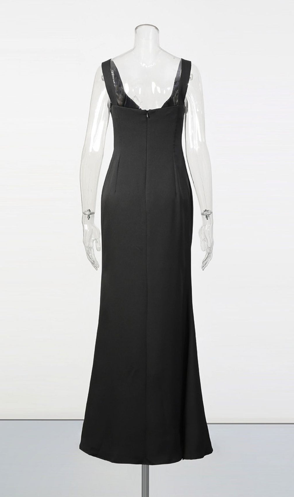 Ladonna Black Strappy Diamante Maxi Dress