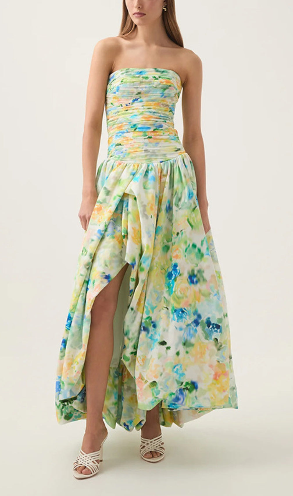 Violette Bubble Hem Maxi Dress