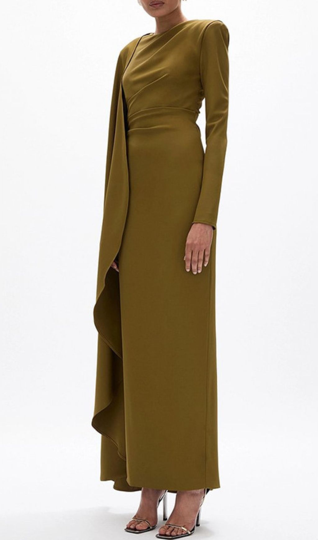 Haley Green Long Sleeve Maxi Dress